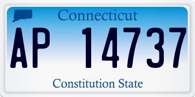 CT license plate AP14737