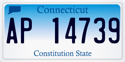 CT license plate AP14739