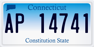 CT license plate AP14741