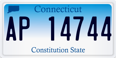 CT license plate AP14744
