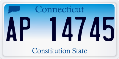 CT license plate AP14745