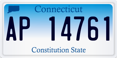 CT license plate AP14761