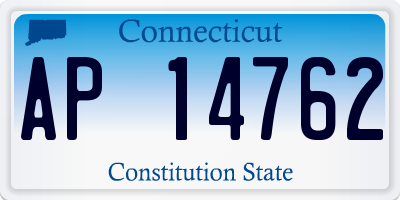 CT license plate AP14762