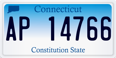 CT license plate AP14766