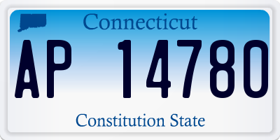CT license plate AP14780