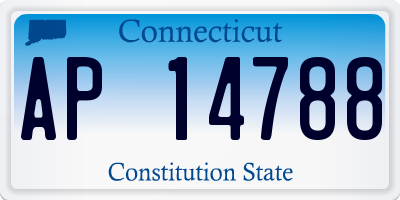 CT license plate AP14788