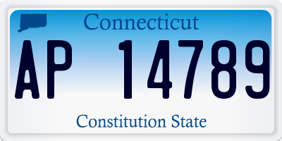 CT license plate AP14789