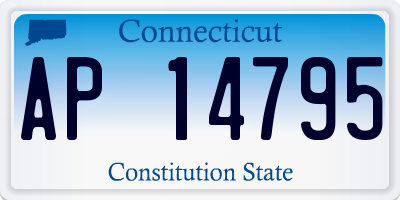 CT license plate AP14795