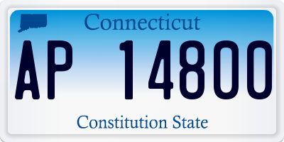 CT license plate AP14800