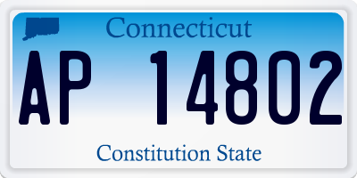 CT license plate AP14802