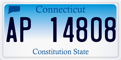 CT license plate AP14808