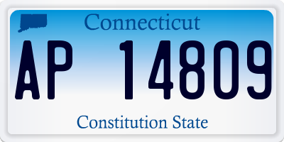 CT license plate AP14809