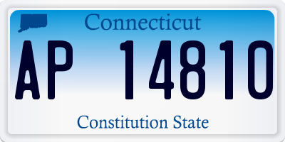 CT license plate AP14810