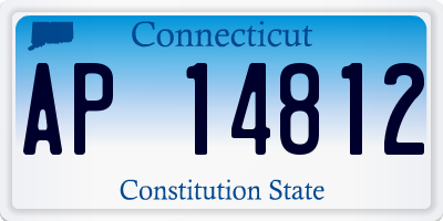 CT license plate AP14812
