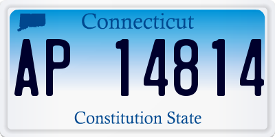 CT license plate AP14814