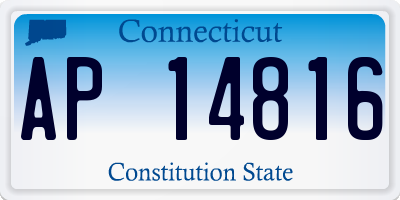 CT license plate AP14816