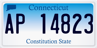 CT license plate AP14823