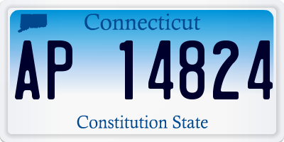 CT license plate AP14824