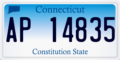 CT license plate AP14835