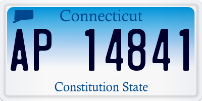 CT license plate AP14841