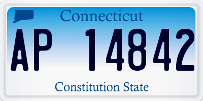 CT license plate AP14842