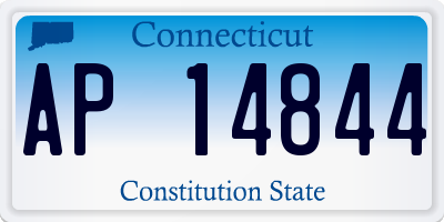 CT license plate AP14844