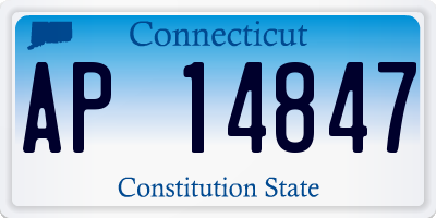 CT license plate AP14847