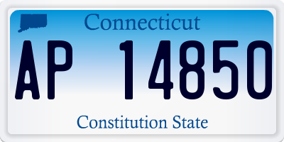 CT license plate AP14850