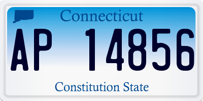 CT license plate AP14856