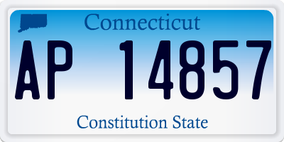 CT license plate AP14857