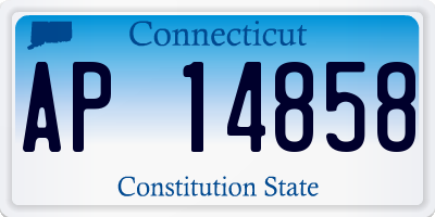 CT license plate AP14858