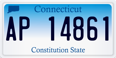 CT license plate AP14861