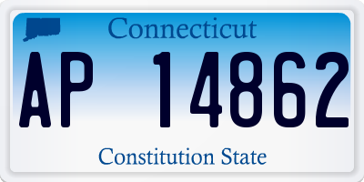 CT license plate AP14862
