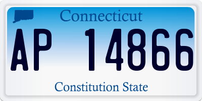 CT license plate AP14866