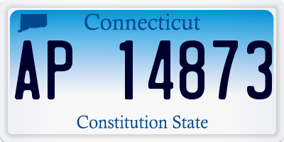 CT license plate AP14873