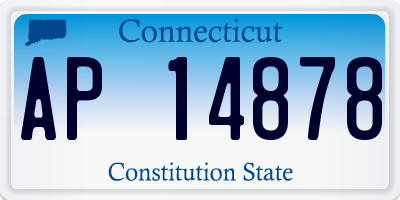 CT license plate AP14878
