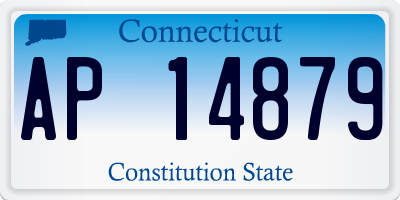 CT license plate AP14879