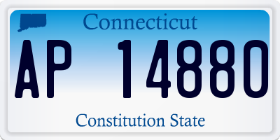CT license plate AP14880