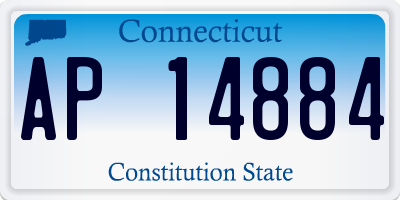 CT license plate AP14884