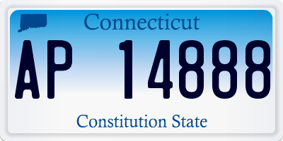 CT license plate AP14888