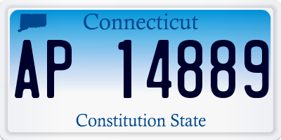 CT license plate AP14889