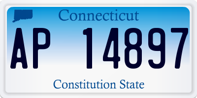 CT license plate AP14897