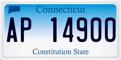 CT license plate AP14900