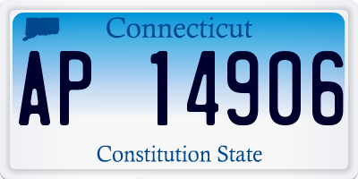 CT license plate AP14906