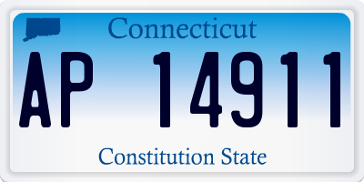 CT license plate AP14911