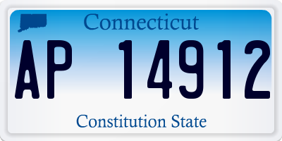 CT license plate AP14912