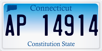 CT license plate AP14914