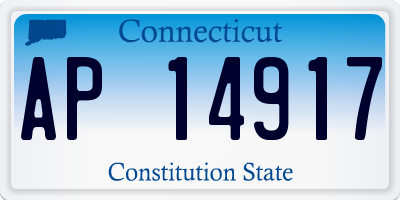 CT license plate AP14917