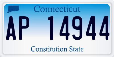 CT license plate AP14944