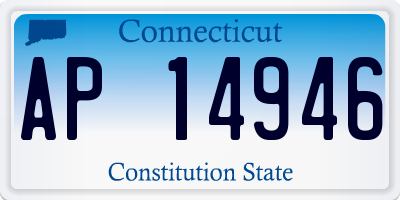 CT license plate AP14946